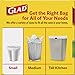 Glad Trash Bags, OdorShield Small Garbage Bags, Gain Original & Febreze, 4 Gal, 26 Count (Pack of 6)