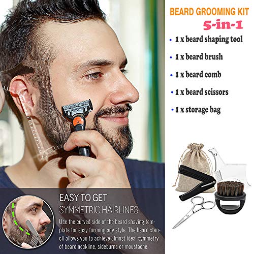 Beard Shaping Tool Clear Beard Shaper Guide Trimming Template Beard