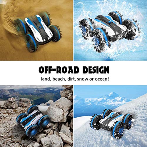 Joyfun-Toys-for-5-10-Year-Old-Boys-Amphibious-RC-Car-for-Kids-24-GHz-Remote-Control-Boat-Waterproof-RC-Monster-Truck-Stunt-Car-4WD-Remote-Control-Vehicle-Girls-All-Terrain-Christmas-Birthday-Gifts