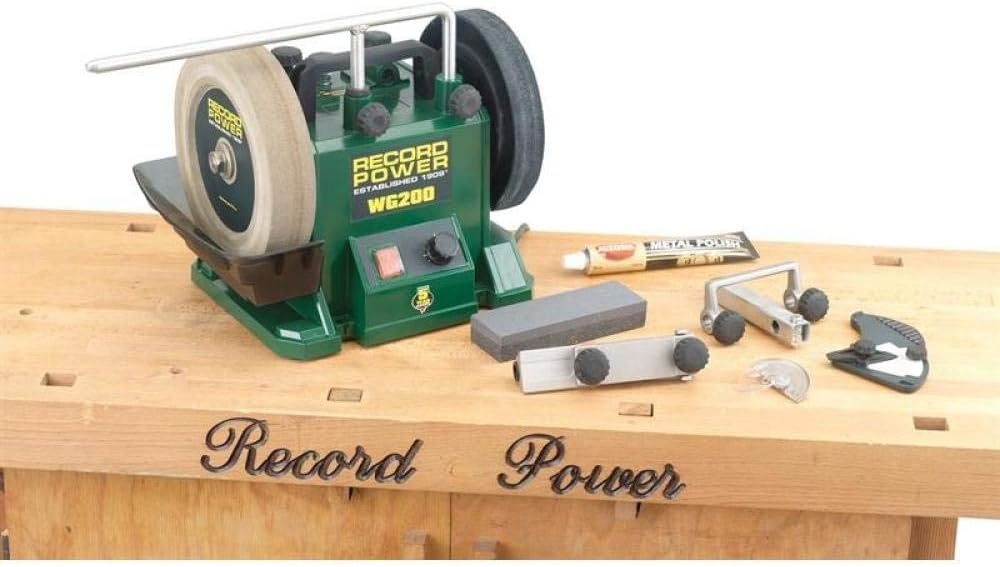 Record Power WG200 Wet Stone Grinder 200mm (8in), Multicolour - Image 4