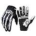 Cycling Gloves Mountain Bike Gloves Bicycle Riding Gloves Touchscreen Motorcycle Gloves Full Finger Workout Gloves Skeleton Gloves for Men and Women