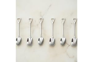6pcs Dessert and Coffee Spoon Shovel, Stainless Steel Spoons, Suitable for Home, Kitchen, And Restaurant Use