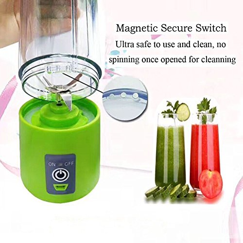 image for Gnker Portable Juicer with Travel Sport Bottle Electric Fruit Blender 