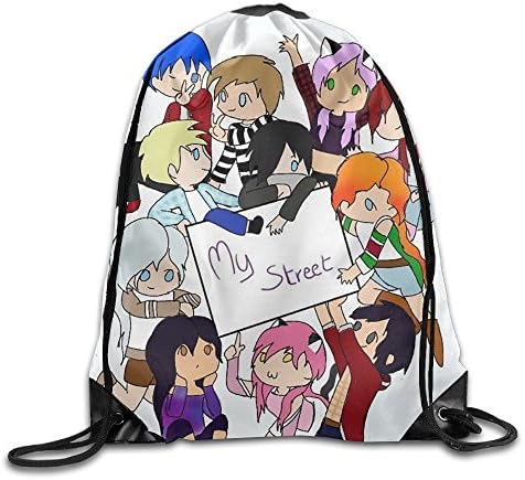 RORO99 Aphmau YouTube Unisex Travel School Team Shopping Drawstring Shoulder Bag With Strengthened Grommet