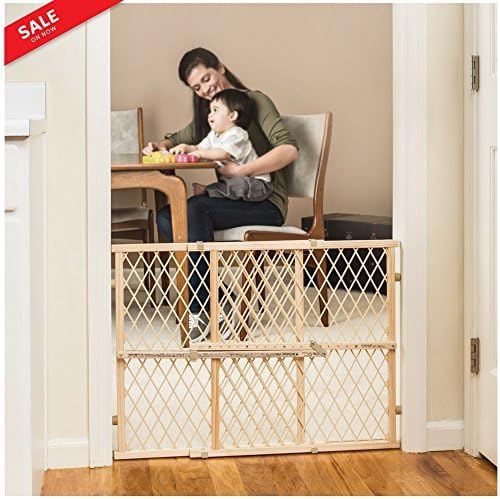 Wood Lock Baby Supergate 23" tall Perfect Fits Openings from 26-42" Children's Safe Pressure Mount Gate Easy to Install Use for Pets and Dogs eBook by BADA shop