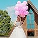 Polka Dot Balloons Set of 100 Pink White Red Latex Balloon with 1 mix Pennant Flags for Festival Christmas Wedding Birthday Party Decorations(Pink)