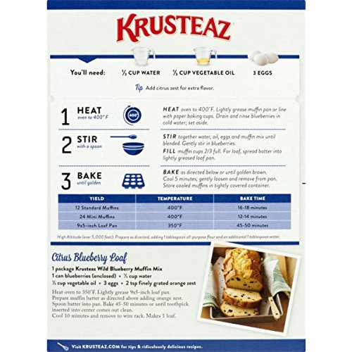 4 Krusteaz+Blueberry+Supreme+Muffin+17+1+Ounces