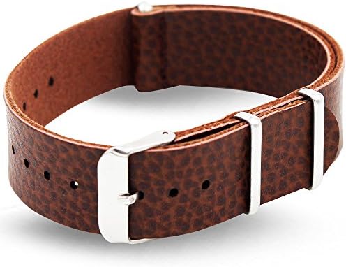 Crocodile Brown 22mm Synthetic Leather strap with spring bar tool and 4 spring bars - Barron Watch Company [BWC]…