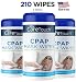 Care Touch CPAP Cleaning Mask Wipes - Unscented, Lint Free - 70 Wipes, Pack of 3-210 Wipes Total