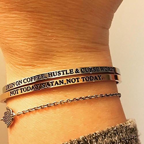 Not Today Satan Dainty Bangle