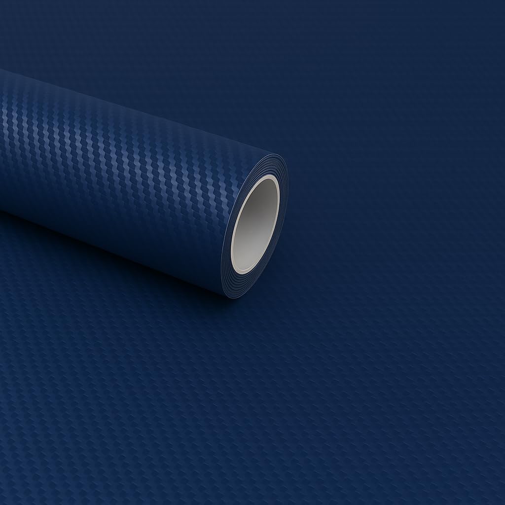 Photo 1 of **It is used, it is not known if it is missing parts, therefore it is not known if it works 100%.****RockRose 3D Matte Navy Blue Carbon Fiber Vinyl Wrap – Self-Adhesive, Anti-Wrinkle & Air Release | DIY Automotive Film for Cars, Bikes, and More (5FT x 92F