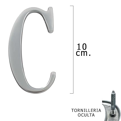 Wolfpack 5320202 Lettera C Con Fissaggio Nascosto