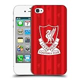 Official Liverpool Football Club 88-89 Home Kit Retro Crest Hard Back Case for Apple iPhone 4 / 4S