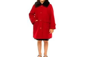 iGirlDress Coat Long Sleeve Button Pocket Long Winter Coat Outerwear
