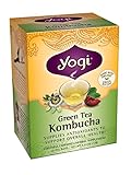 Yogi Kombucha Green Tea, 16 Tea Bags,1.12oz (Pack of 3)