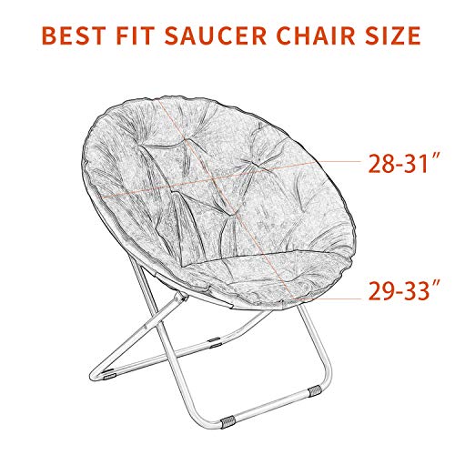 VTIMMIX Stretch Saucer Chair Slipcover,Moon Chair Cover Jacquard