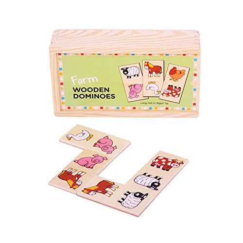 Bigjigs Toys Wooden Farm Themed Dominoes