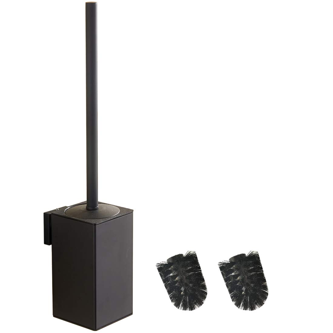 BGL 304 Stainless Steel Wall-Mounted Square Toilet Brush Holder (black)