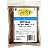 Gerbs Natural Cocoa Powder, 1 LB - Top 12 Food Allergen Free & NON GMO - Product of Canada – Packaged in USA