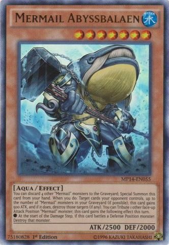 Yu-Gi-Oh! - Mermail Abyssbalaen (MP14-EN055) - Mega Pack 2014 - 1st Edition - Ultra Rare