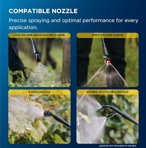 Matabi - Manual Backpack Sprayer - 12L - Fibreglass Lance - 3 Positions Pressure Regulator - Padded Straps - Garden, Orchard and Agriculture - Super Green 12 - Made in Europe
