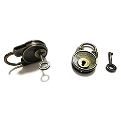 Mini Antique Brass Padlock and Key Escape Room