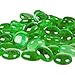 CYS EXCEL Green Glass Flat Marble Beads Gemstone Vase Fillers, 5.1 LBS, Approx. 7.5 Cups, Multiple Color Choices