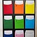 Supla 42 Set 14 Colors Small Envelopes Mini Envelopes Library Pockets with Library Index Cards - Non-Adhesive-3.5