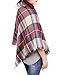 Warm Women Blanket Scarf Oversized Tassel Tartan Wrap Shawl Plaid Cozy Checked Pashmina