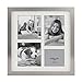 Stonebriar Decorative Stamped Silver 5 Piece Photo Frame Set, Wall Hanging Display, Modern Gallery Wall Set, Gift Idea for Engagements, Weddings, and Birthdays