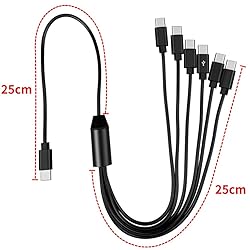SplendoRoute Multi Charging Cable, USB C Splitter