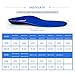 Nazaroo Orthotic Shoe Insoles for Flat Feet and Arch Pain Relief, Blue, Unisex