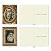 The Best Card Company Variety Pack of 10 Christmas Greeting Cards with Envelopes, Humor Holiday Assortment for Kids - Picture-Perfect Santas M1746XS