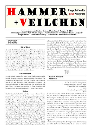 Hammer + Veilchen Nr. 8: Flugschriften für neue Kurzprosa (German Edition)