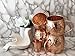 Urban Vintage LA Moscow Mule Copper Mugs Set of 4 with Shot Glass & Recipe Book in Large Box, Premium Handcrafted Hammered 16 oz Real Copper Cups for Moscow Mules, Solid Copper Luxury Set