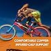 CopperJoint Calf Compression Sleeve – Copper-Infused Design, Promotes Proper Blood Flow, Offers Compression and Support for All Lifestyles - Single