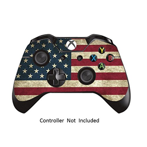 Skins Stickers for Xbox One Games Controller - Custom Orginal Xbox 1 Remote Controller Wireless Protective Decals Covers - High Gloss Protector Accessories - Battle Torn Stripe