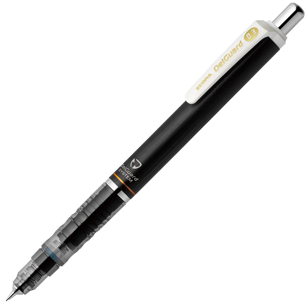 Zebra Mechanical Pencil, Del Guard, 0.3mm, Black (P-MAS85-BK)