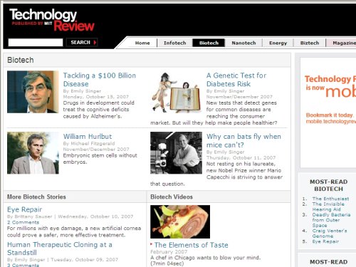 MIT Technology Review - Biotech