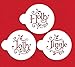 Holly, Jolly and Jingle Cookie Stencil Set by Designer Stencils