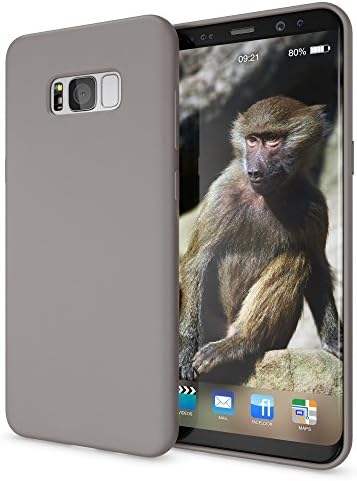 NALIA Case compatible with Samsung Galaxy S8 Plus, Phone Cover Ultra-Thin TPU Neon Silicone Back Protector Rubber Soft Skin, Protective Shockproof Slim Smartphone Bumper Back-Case, Color:Grey