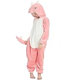 CALANTA Kids Dinosaur Onesie T-Rex Dragon Animal Costume Girls Pajamas Boys One Piece Cosplay Halloween Christmas
