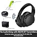 Avantree [Upgraded] Active Noise Cancelling Wireless Headphones for Airplane Travel Mowing, Bluetooth Wired ANC Sound Cancelling Over Ear Headphones with Mic, Fast Stream Hi-Fi Headset for TV PC Phonethumb 4