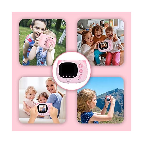 Sofortbildkamera,Kinderkamera Digitale Kamera für Kinder 15MP 1080P HD Instant Print-Kamera 2,4 Zoll Display Autofokus… – Bild 6