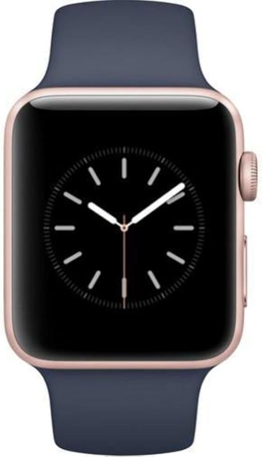 apple watch series 2 42mm gold aluminum case with midnight blue sport band
