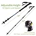 Ohuhu 80% Carbon Fiber Quick Lock Anti Shock Trekking Hiking Poles, 2-Pack