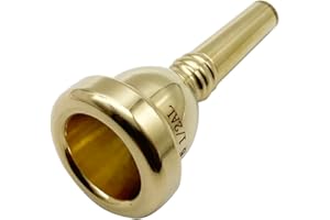 Missmore Trombone Mouthpiece 6 1/2AL Gold，Gold Plated