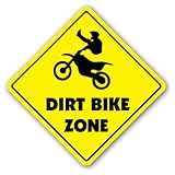 DIRT BIKE ZONE Sign xing gift novelty jump berm tires trail ride