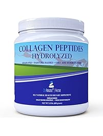 Grass-Fed Collagen Peptides 1.5 lb. Custom Anti-Aging Hydrolyzed Protein Powder for Healthy Hair, Skin, Joints & Nails. Paleo and Keto Friendly, GMO and Gluten Free, Pasture-Raised Bovine Hydrolysate.