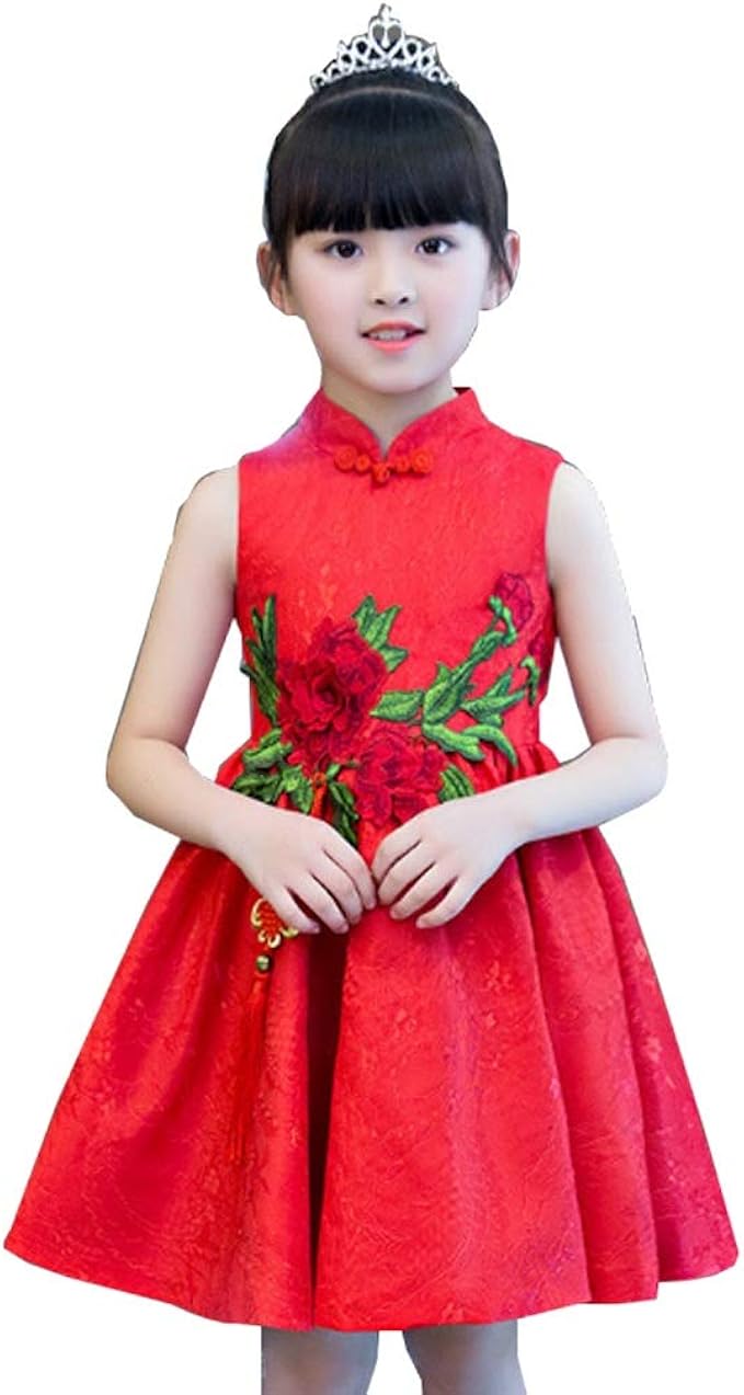 Amazon Co Jp スカート付きバレエレオタード バレエレオタード コスチュームチャイナナショナル風プリンセスドレスドレスのパフォーマンスダンス 色 Red サイズ 110 服 ファッション小物